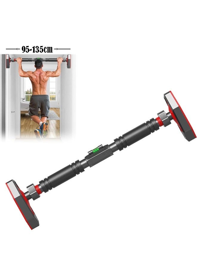 founder Pull Up Bar, Width Adjustable Chin Up Bar for Doorway, Super Load-bearing Upper Body Workout Bar, Dual Security Locking& No Screw Fitness Strength Training Equipment for Home Gym, Max Load 900 LBS - Image 1